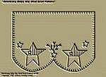 Primitive Stitchery Pattern "Americana Stripe Star!" Shelf Scarf Pattern!