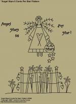 Primitive Stitchery Pattern, "Angel Stars 5 Cents Per Star!